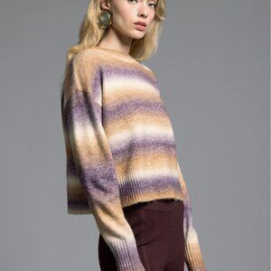 Multi-color Crew Neck Sweater